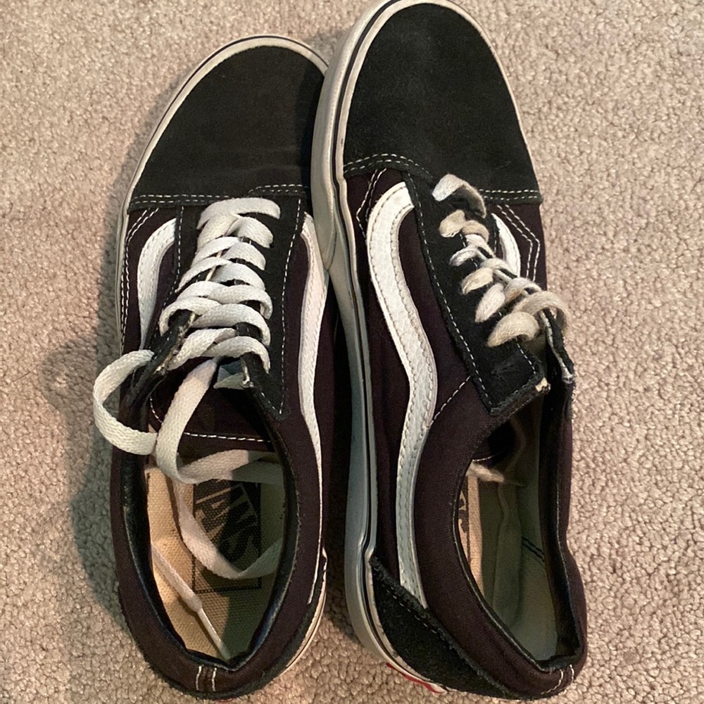 BRAND NEW LACED VANS WORN 1 TIME